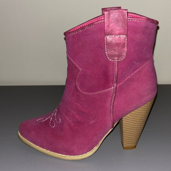 Pink cowboy style boots - Picture 3 of 8
